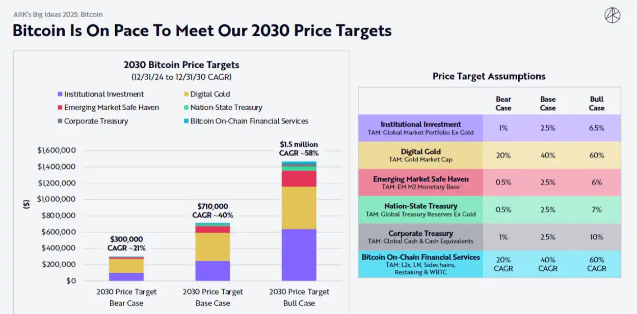 ark“2025構想”：政府層面已開始探索加密貨幣，2030年btc至少漲至30萬美金插图